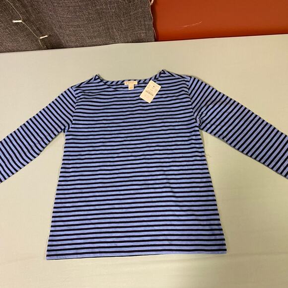 J. Crew Crewcuts Girls' T-shirt in star-patch stripe, size Large - Picture 3 of 4
